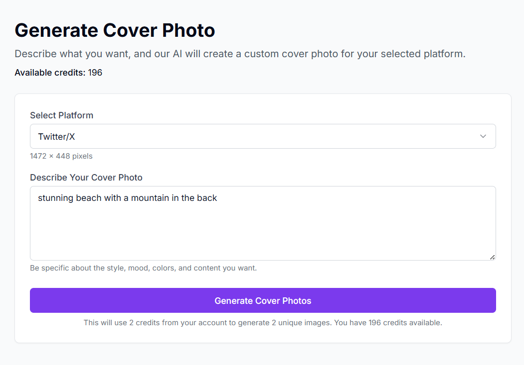 Describe your cover photo